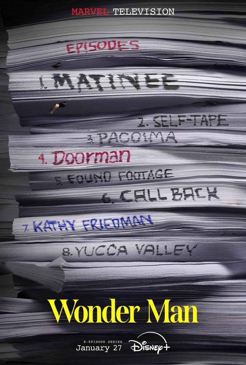 Wonder Man Episode titles Poster