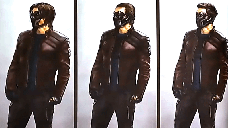 A series of concept images featuring Bucky Barns in a black mask in Thunderbolts*