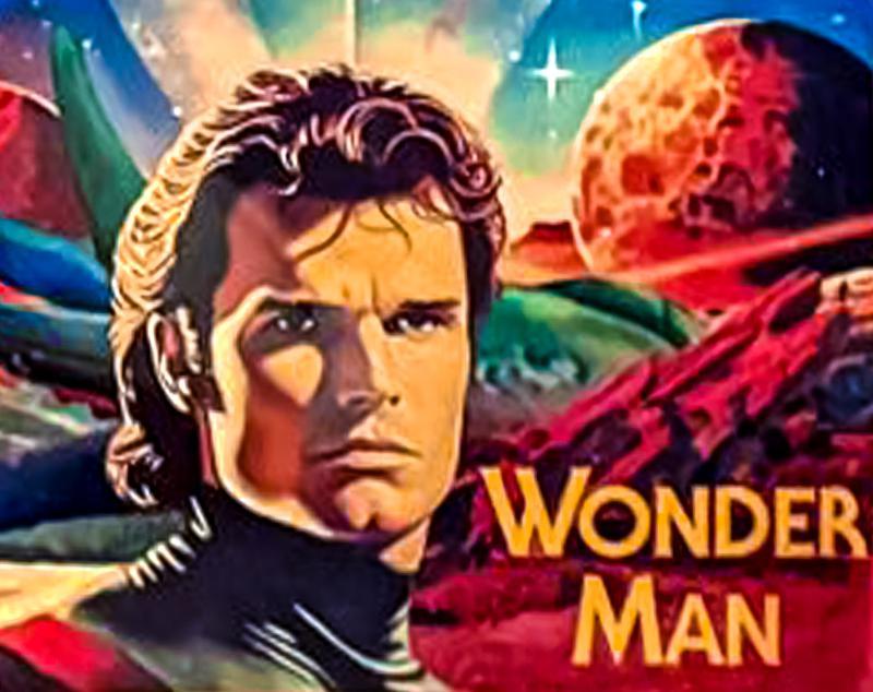 Wonder Man Movie Superhero Suit and Poster, Marvel Disney+ Series