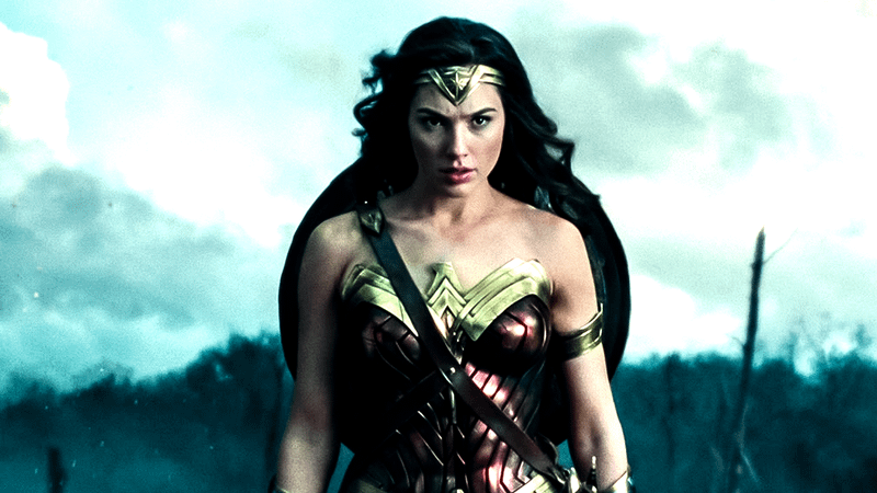Gal Gadot as Wonder Woman.