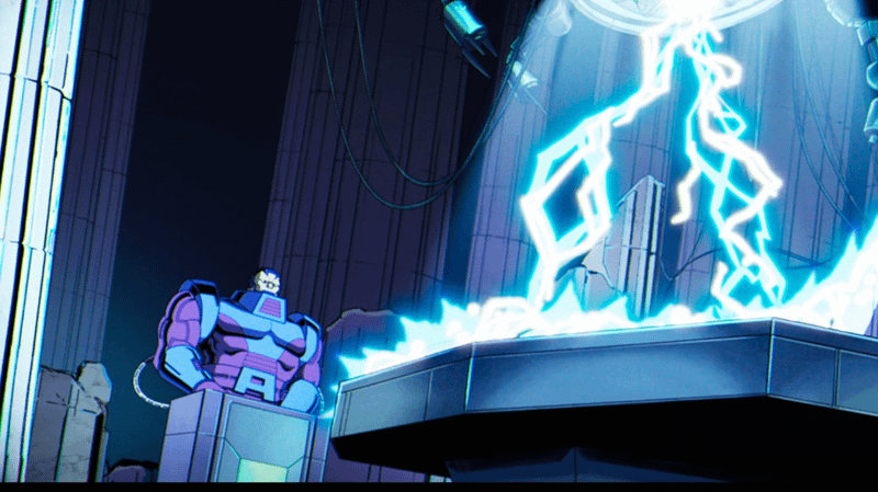 Apocalypse resurrecting Gambit in X-Men '97.