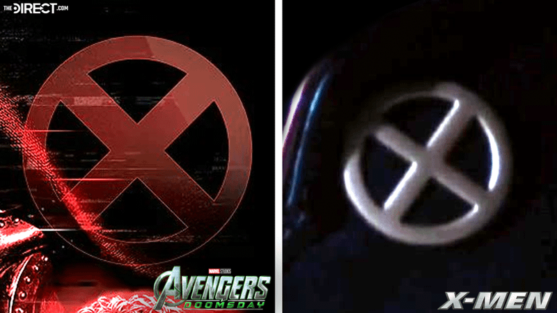 The Avengers: Doomsday X-Men logo and the original X-Men movie logo.