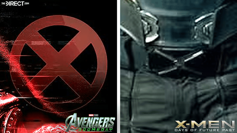 The red X-Men logo and the logo from Days of Future Past.