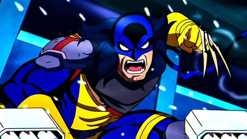X-Men 97 character Wolverine with his claws unsheathed.