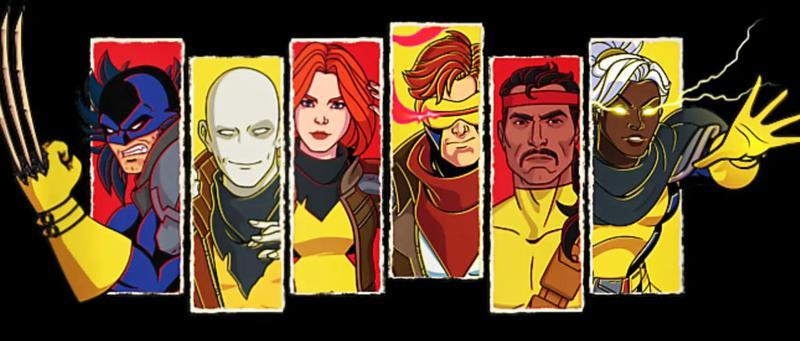 X-Men 97 Season 2, Future Team, Wolverine, Morph, Jean Grey, Cyclops, Forge, Storm.
