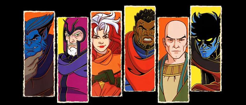 X-Men 97 Season 2, Ancient Egypt Heroes, Beast, Magneto, Rogue, Bishop, Professor X, Nightcrawler.