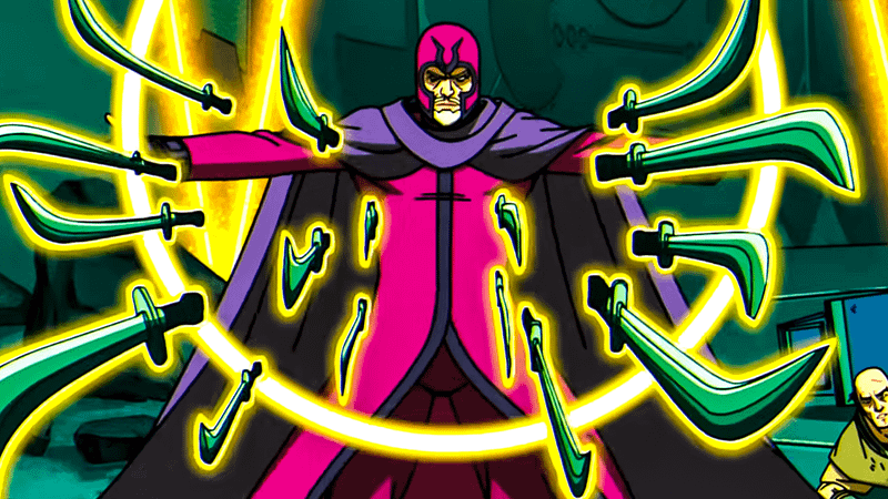 Magneto levitating swords in 'X-Men '97.'