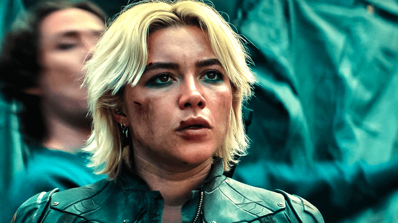 Florence Pugh as Yelena Belova in Thunderbolts.