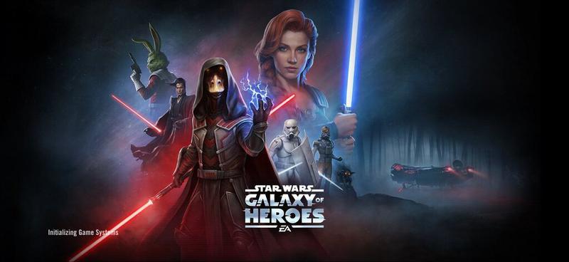 Star Wars: Galaxy of Heroes loading screen.