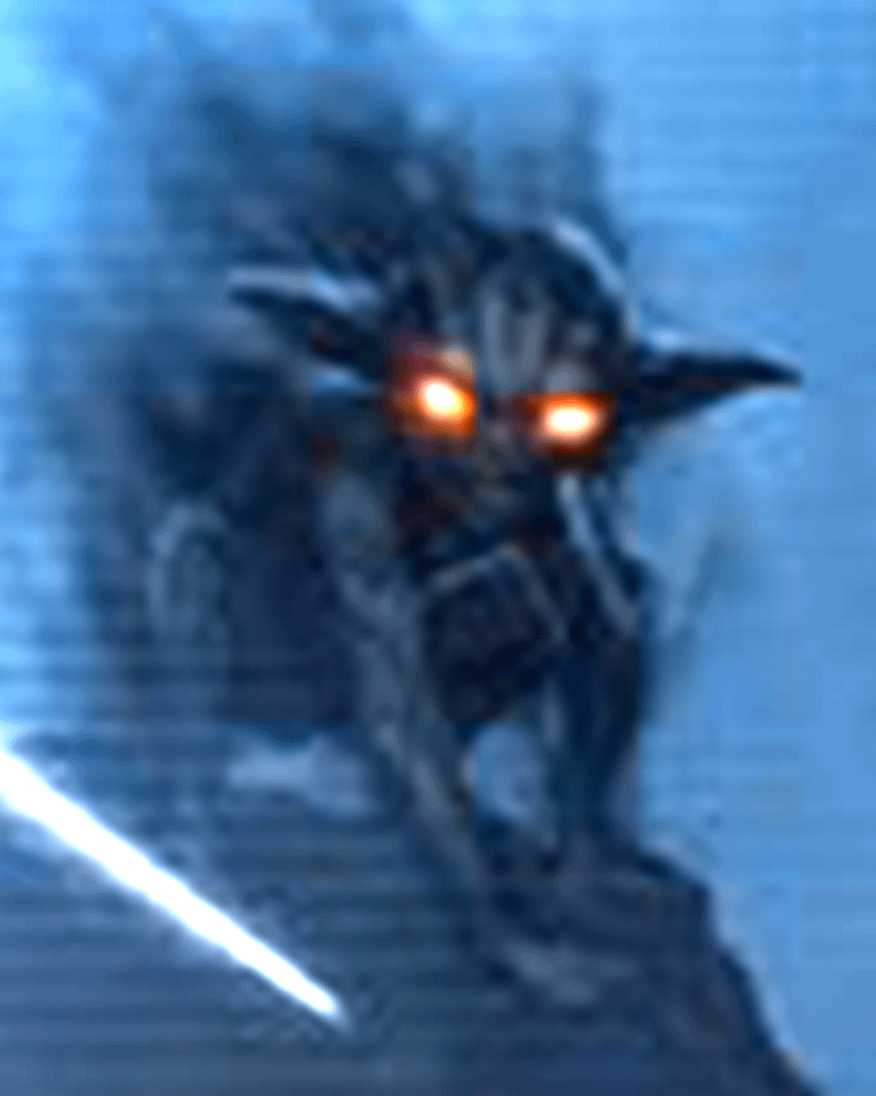 Yoda (Dark Side Vision) in Galaxy of Heroes.