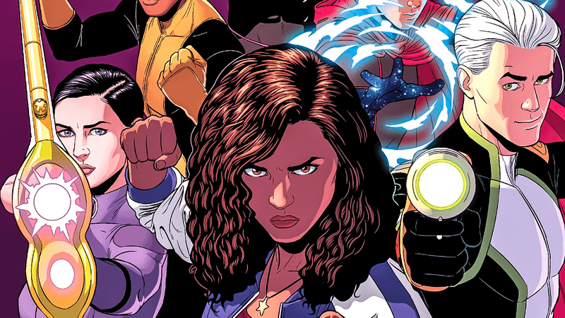 The Young Avengers assembled in Marvel Comics.