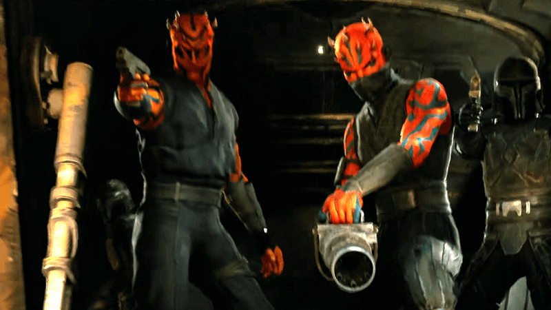 Zabrak siblings Scorn and Icarus in Star Wars: Maul – Shadow Lord.