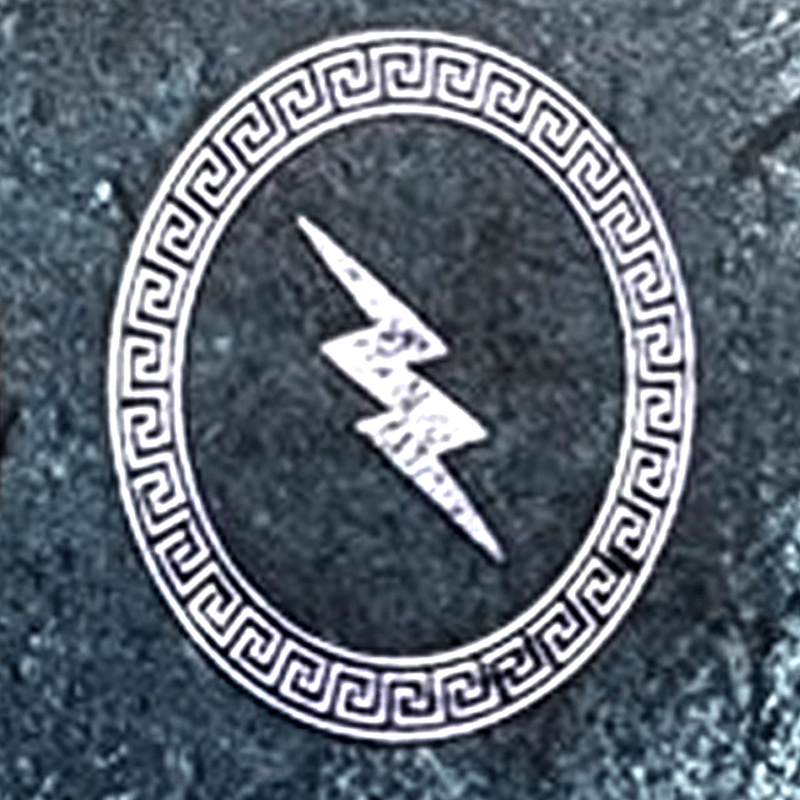 Zeus's lightning bolt.