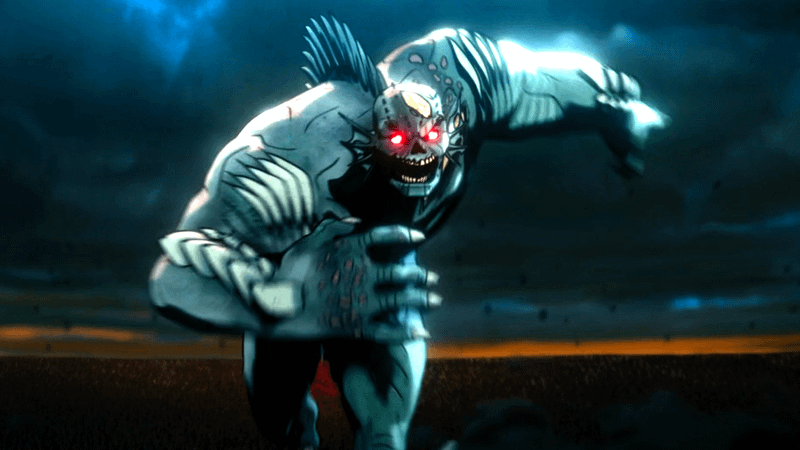 zombie Abomination running toward the screen in Marvel Zombies