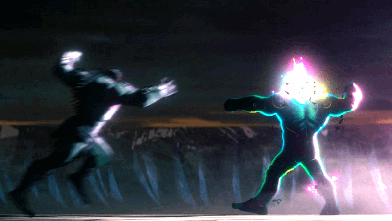 Hulk and Abomination fighting in Marvel Zombies