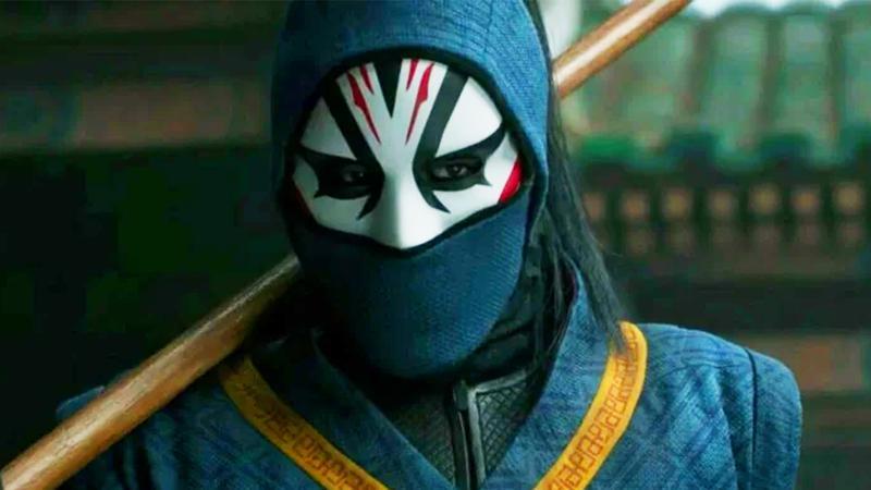 Death Dealer wearing his mask in Shang-Chi and the Legend of the Ten Rings