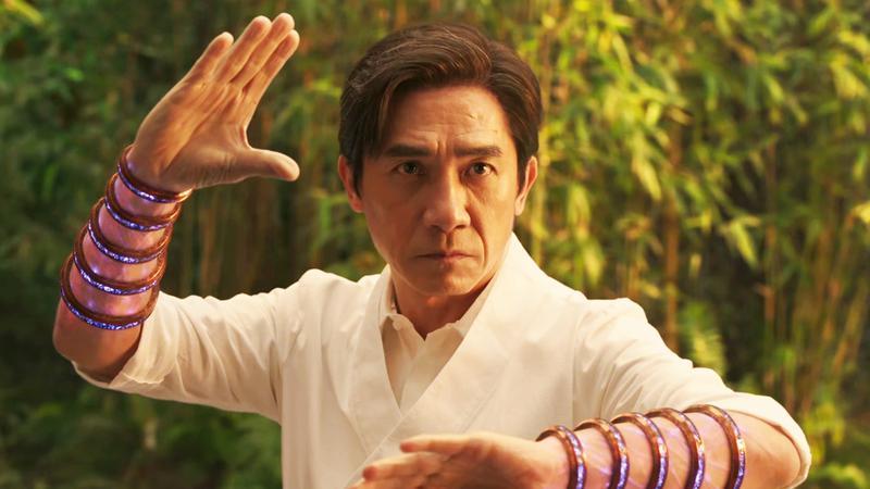 Tony Leung as Wenwu in a martial arts pose in Shang-Chi and the Legend of the Ten Rings