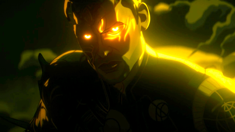 Zombie Ikaris looking angry in Marvel Zombies