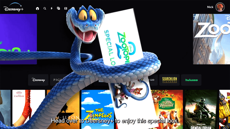 Zootopia 2 Disney+ Special Look Trailer, Deersney+